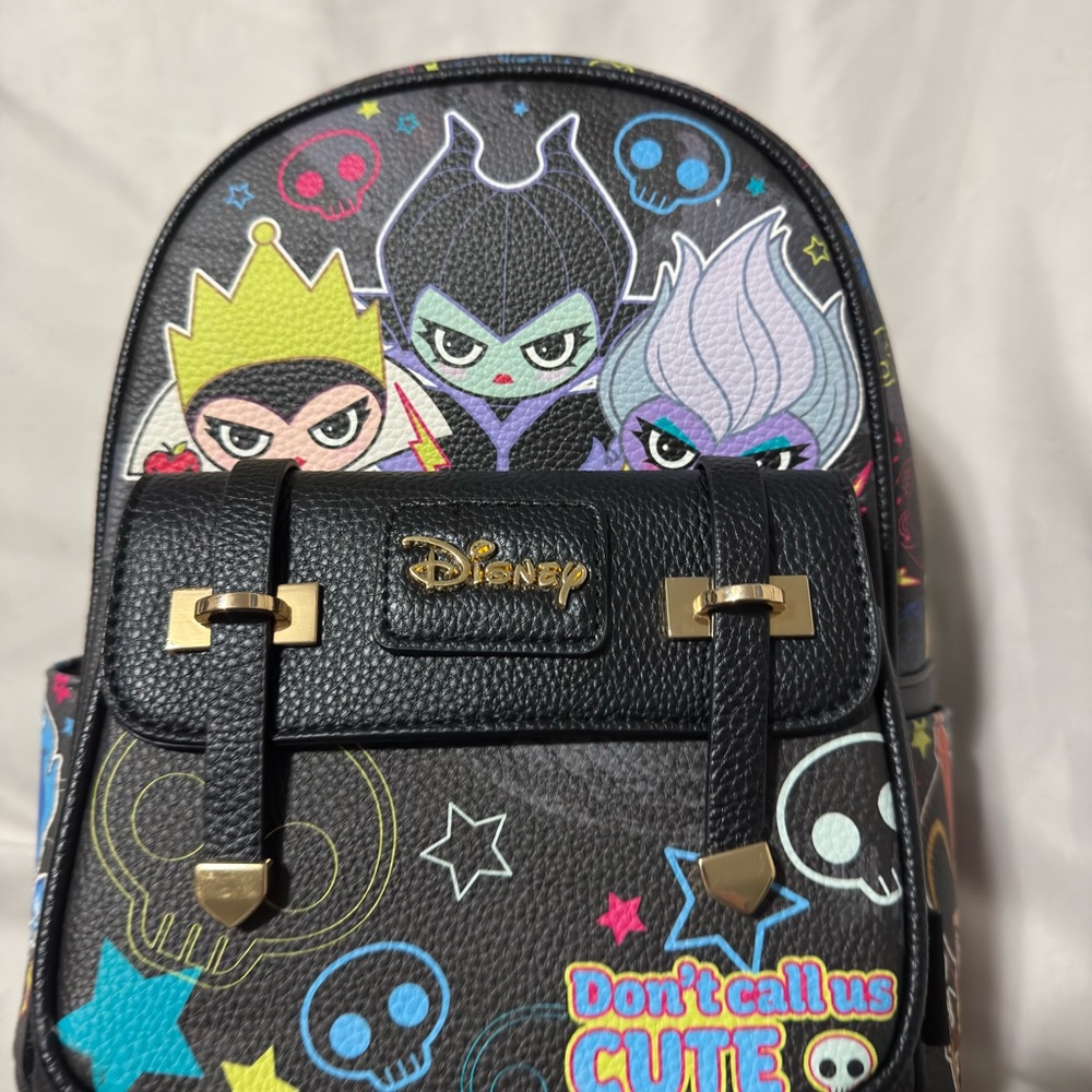 Disney Black Backpack with Colorful Villains